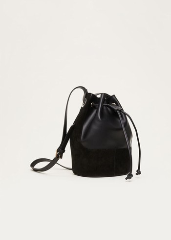 Phase Eight Bucket Bags Black USA | 9013465-QY